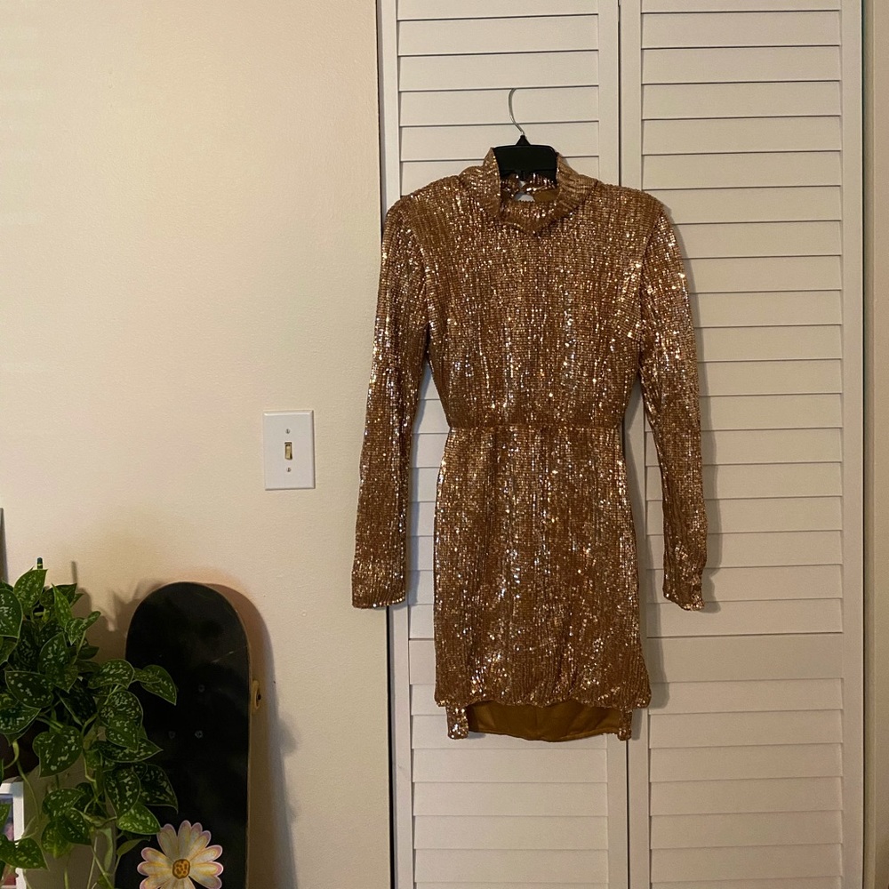 Gold L’atiste Sequin Dress